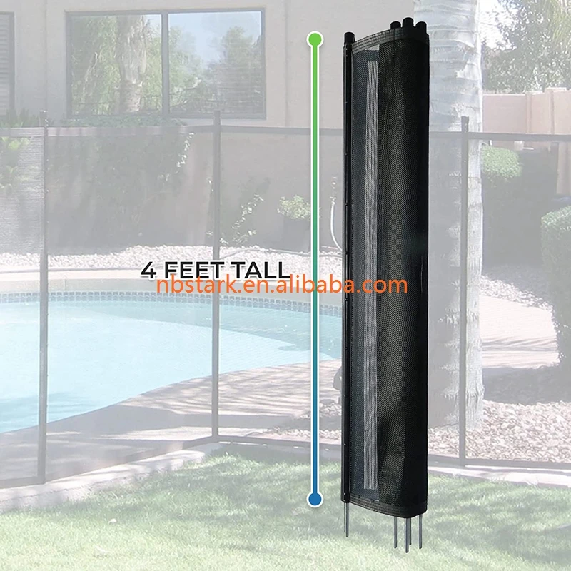 Security Clear View Anti Climb Fence Durable Patio Swimming Pool Fence