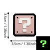 Point d'interrogation Super Mario (fond noir avec couleur rose)