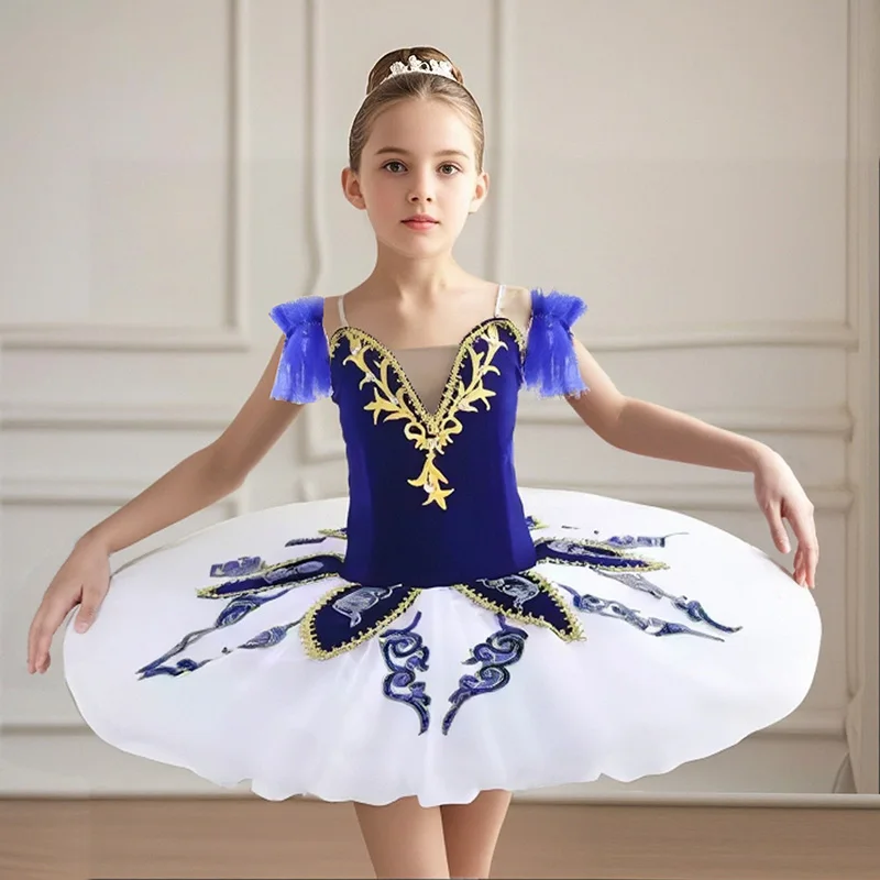 Ballet Dress Women's Dance Dresses New Arrival Dark Blue Mesh