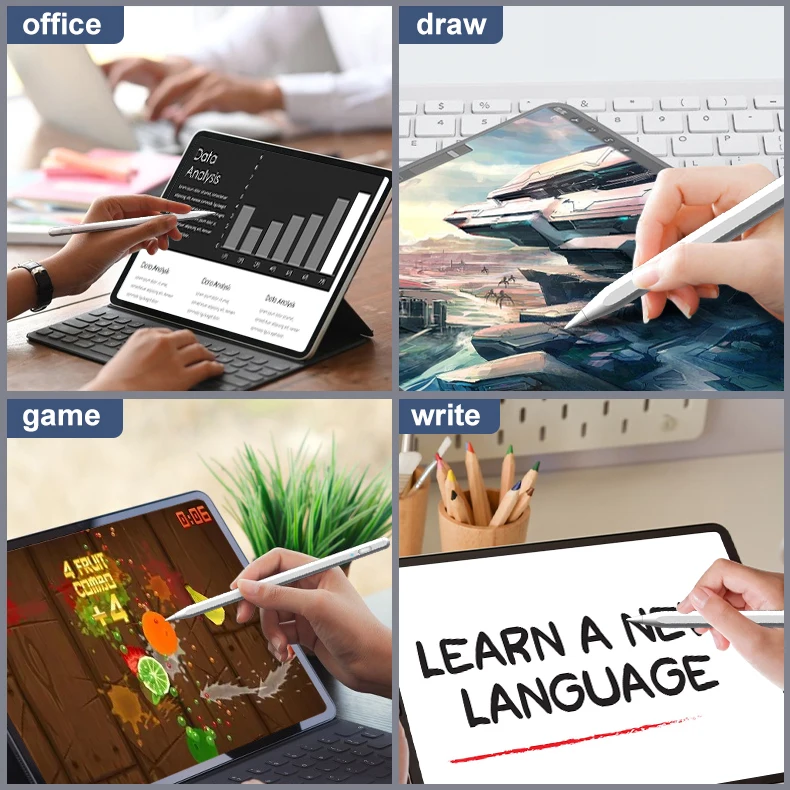 Готовых запасов бесплатный образец Магнитный активный стилус для планшетных ПК для сенсорных экранов ладони отказ от карандаша для стилуса для Apple