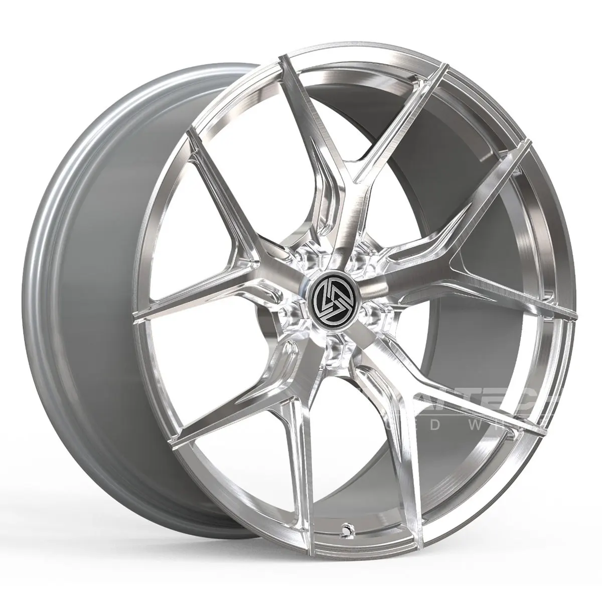 XL Silver Finished Custom 2 Piece Forged Wheels 5x112 5x114.3 5x120 Deep Dish Wheels 18 19 20 21 22 Inch Car Alloy Rims - Image 2
