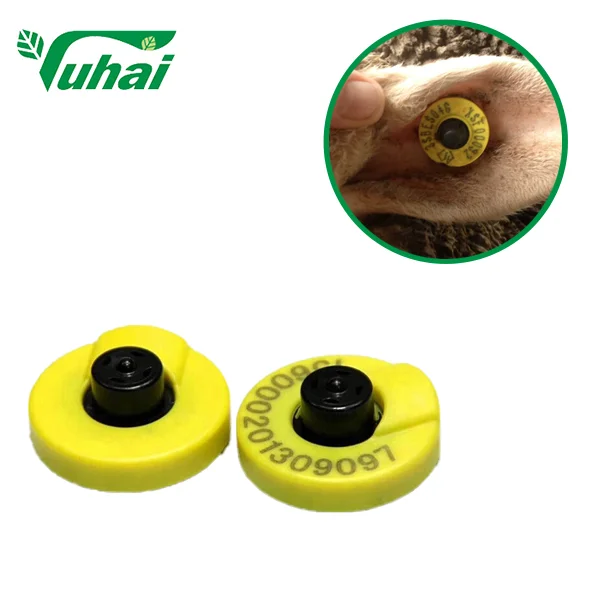 Free Sample Long Range TPU RFID Animal Ear Tag for Tracking Custom Ear Tags for Cattle