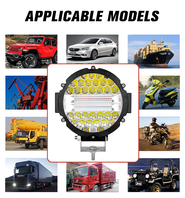 Hot Sales 51w Working Light Flood Spot Beam Work Product Round 7inch Led Worklight 11