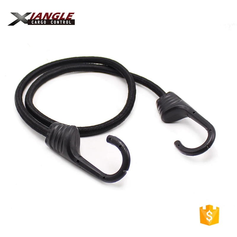 Strong Tenacity 8mm any length motorcycle Elastic adjustable Bungee Cords with plastic coated hooks