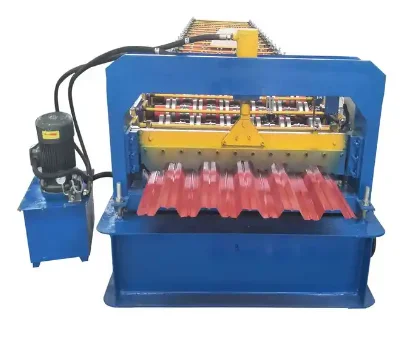 Steel roll roofing sheets making machine Double layer roof tile making forming machine