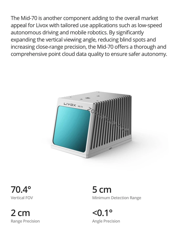 スキャナー Livox Mid-70 Mid-70 LiDAR Sensor - Livox