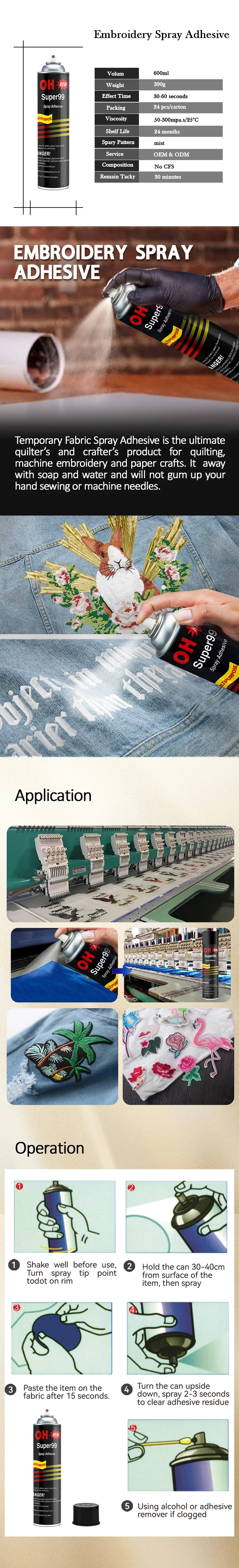 Transparent Quilt Batting Embroidery Spray Adhesive Buy 505