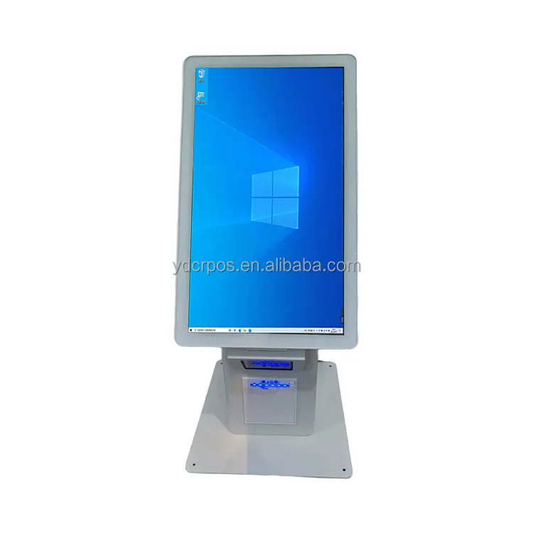 New Design 21.5 Inch Capacitive Touch Desktop Self-Order Payment Kiosk Indoor Installation for Restaurant