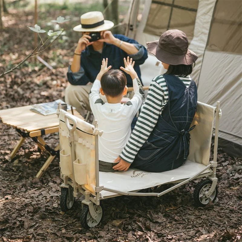 Naturehike outdoor camping TC07 Multifunctional Hand Wagon folding trolley with removable folding roof