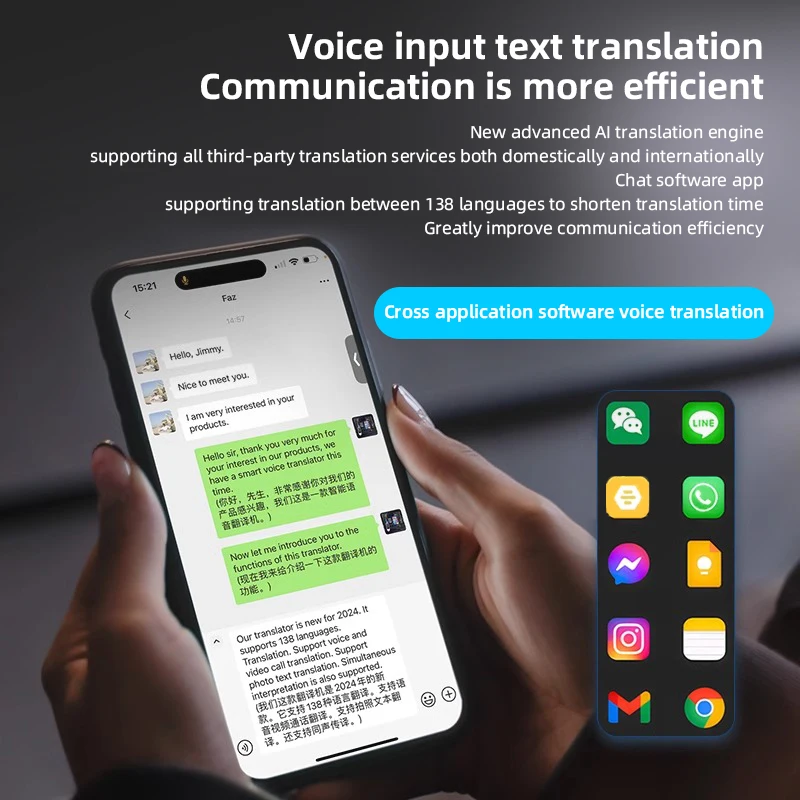 ZYQ Smart Language Translater for English German Spanish French Dutch Italian 138 Languages Translation Device