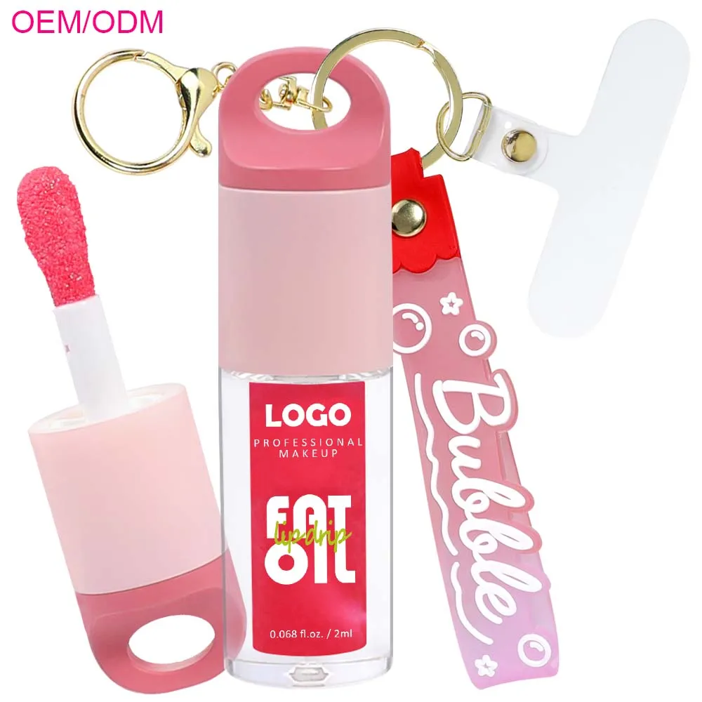 OCHAIN Private Label Vegan Natural Lip Plumping  Flavouring Gloss Makeup Base Lip Plumper Oil Wholesale for Lip Plumper