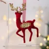 Élan à tête torsadée rouge
