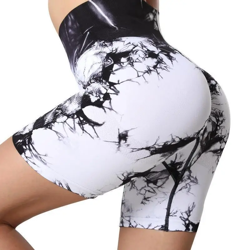 King Mcgreen Star Scrunch Butt Biker Booty Yoga Shorts For Women