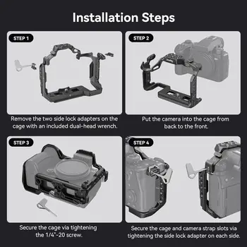 SmallRig Cage Kit for LUMIX G9 II / S5 II / S5 IIX with Top Handle and Cable Clamp for USB-C - 4024 product image