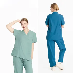 Wholesale Custom Women Scrubs Sets Medical Uniform Hospital Doctor Nurse Scrubs Uniforms Set