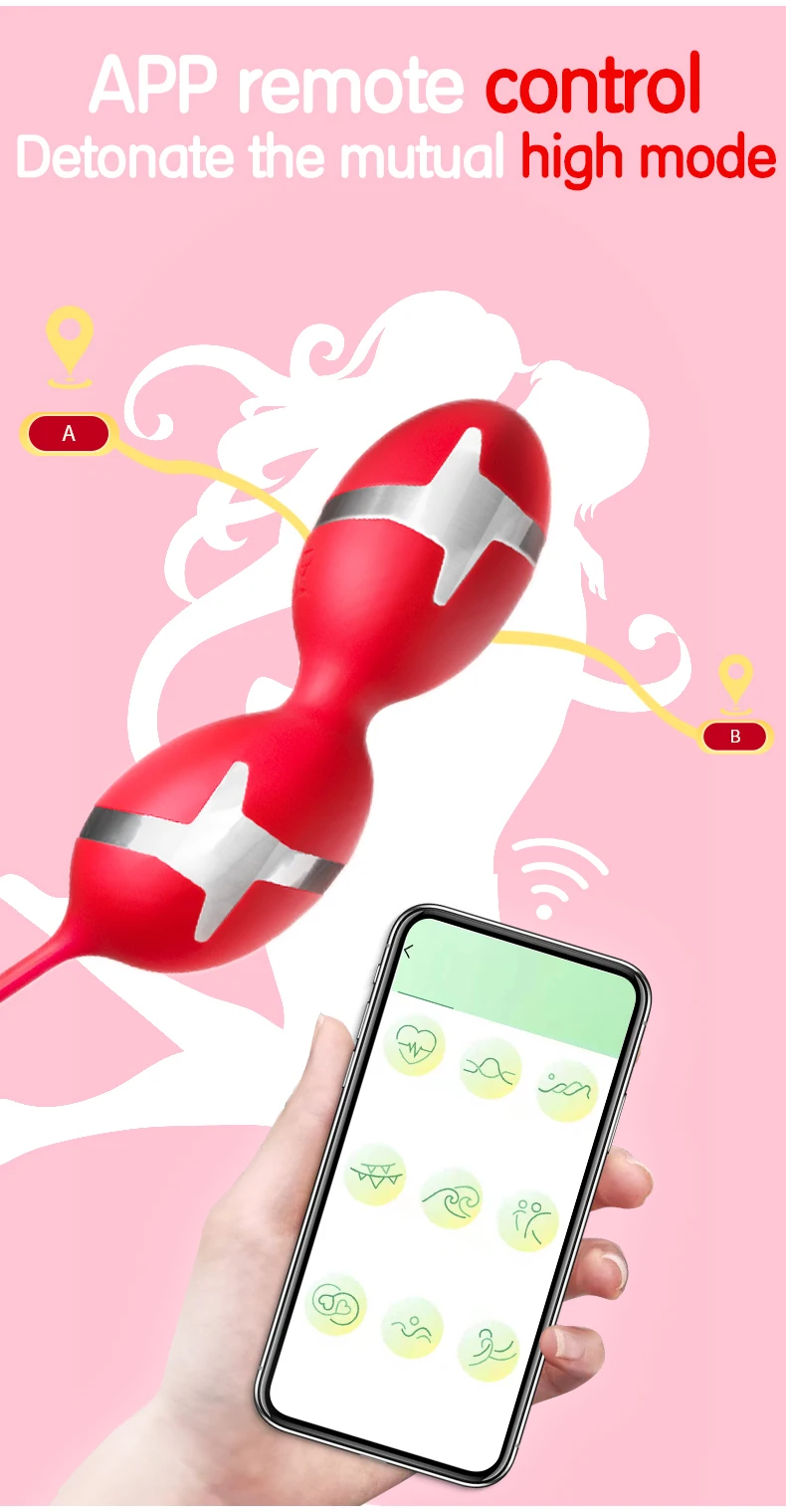 APP Remote Wireless Massager Electric Shock Jump Egg Vibrator Adult Sex Toys For Female Masturbation_voghion.com