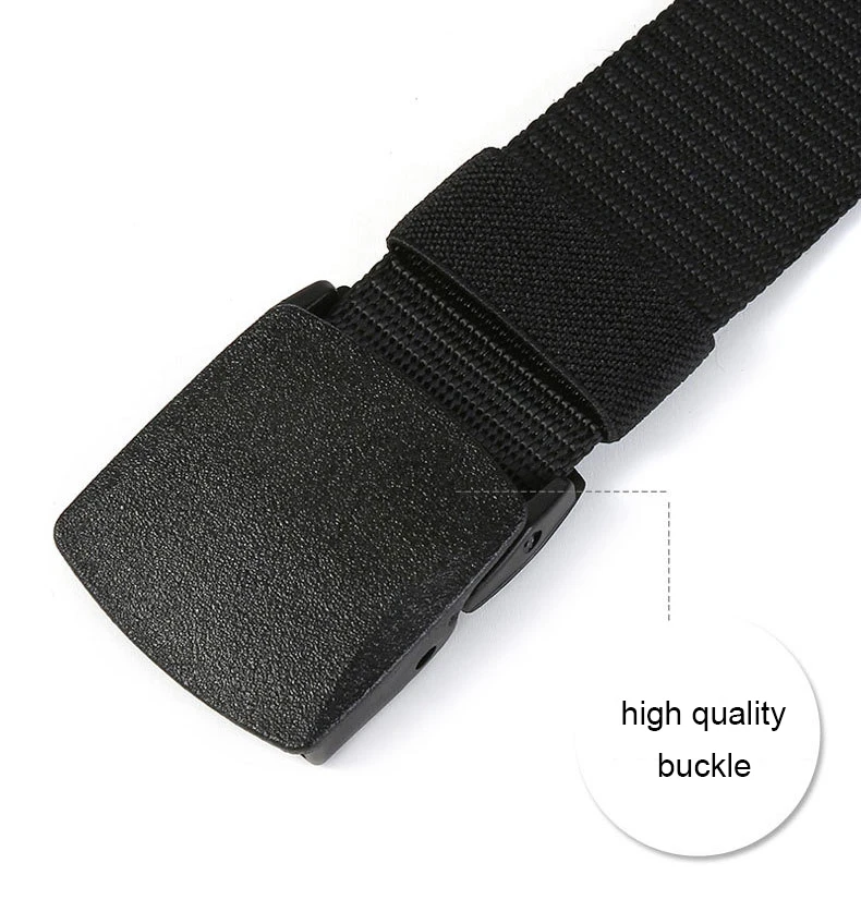 Unisex Tactical Tactical Nylon Belt Women Mens Combat Plastic Buckle ...