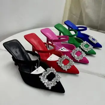 2024 High Quality Fashion Women's High Heels Pumps Pumps Large Bow 11cm Stiletto Heels Women's High Heels Pumps