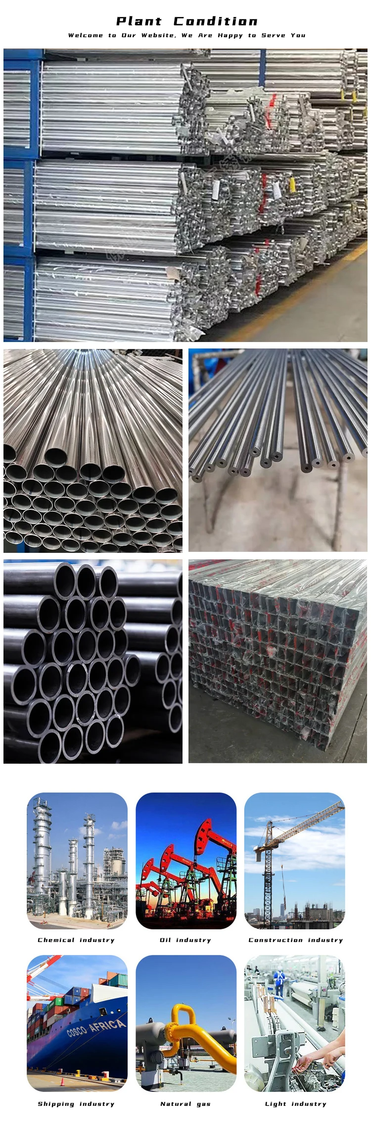 Hydraulic and Pneumatic Line Pipe Stainless Steel Seamless Steel ASTM269 En10216-5 304 306 316 8mm 10mm Round ASTM 300 Series factory