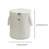 Beige large foot bath bucket with lid