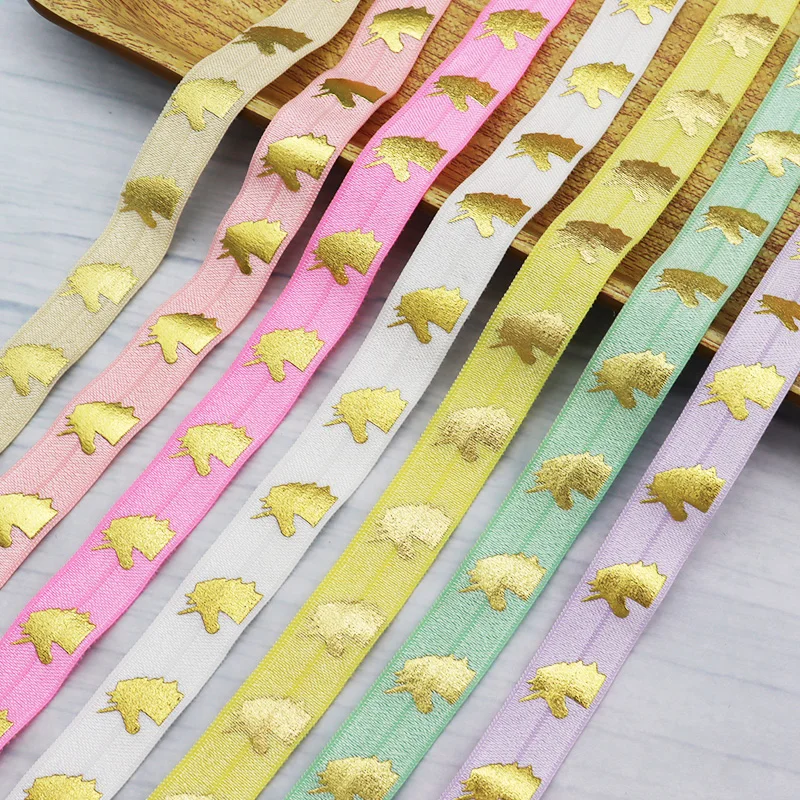 Эластичные единороги на радужной ленте 5/8