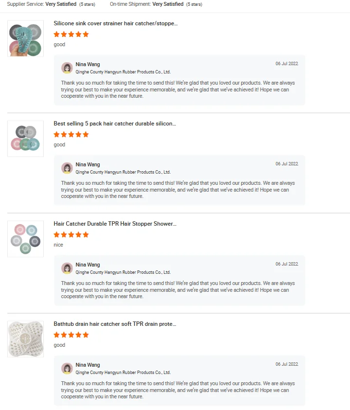 Durable Silicone Hair Catchers Stopper Shower Drain Covers Suitable For