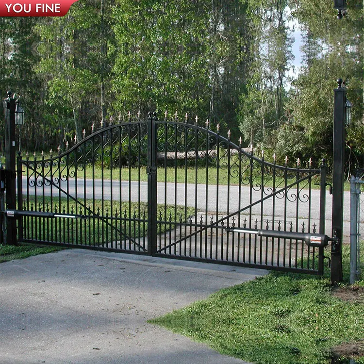 Wrought Iron Main Gates Designs Simple Gate Electric Sliding Driveway