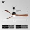 42inch -Blackr + walnut color