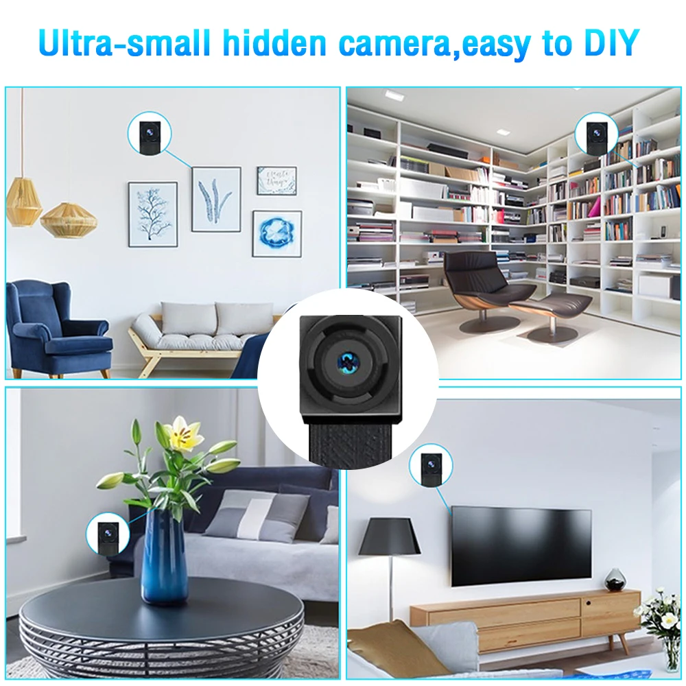 4k Portable Mini Wifi Ip Camera P2p Wireless Cam Dvr Video Recorder Motion Detection App Remote