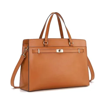 Haoen Latest Laptop Tote Bag 15.6 Inch For Women Pu Leather Computer Handbag Large Work Shoulder Bag Professional Briefcase