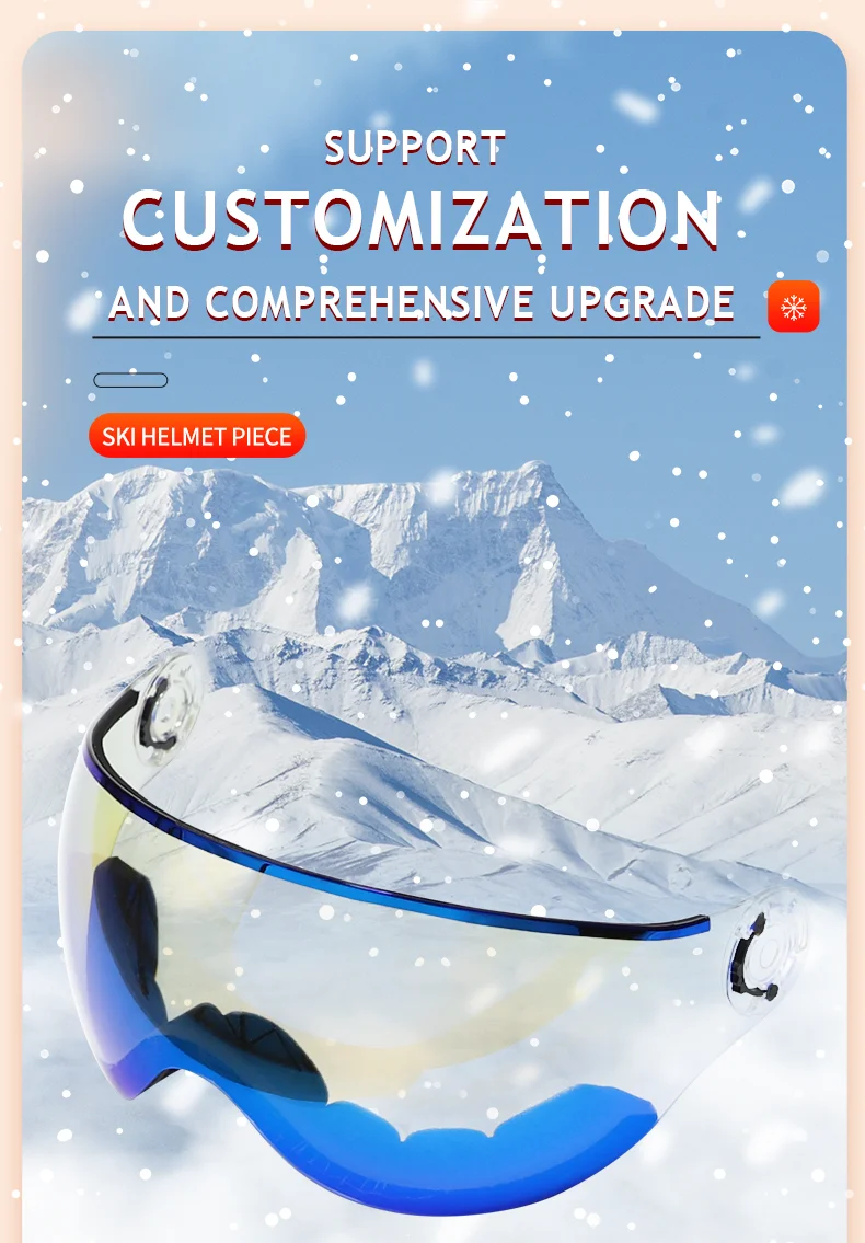Yijia Optical Outdoors Ski Helmets Lenses Skiing Equipment Snowboard
