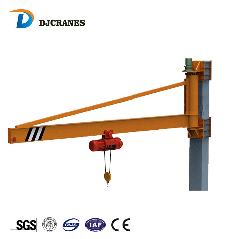 Wall Mounted Jib Crane 1Ton Capacity for Construction Industries with Core Motor Component