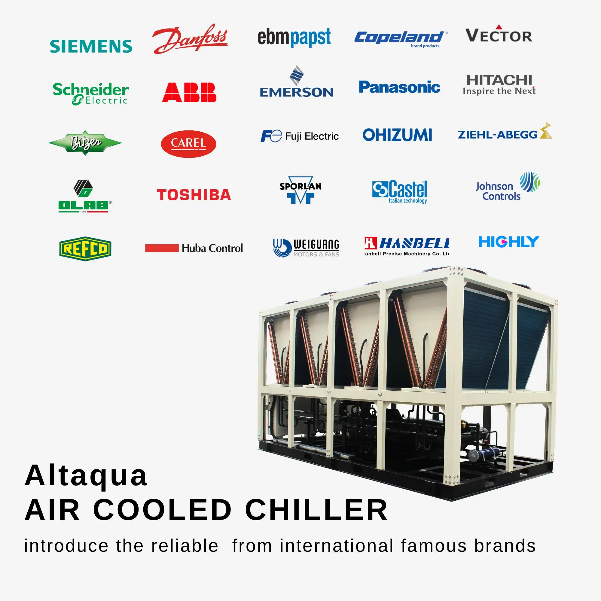 Altaqua 150 Ton Ice Rink Recirculating Glycol Industrial Chiller