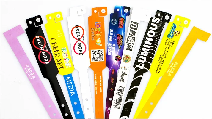 Soft NFC RFID PVC Wristband Waterproof 13.56mhz Disposable For Waterpark