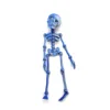 Estilo de succión magnética de esqueleto de calavera-mecha azul plateado