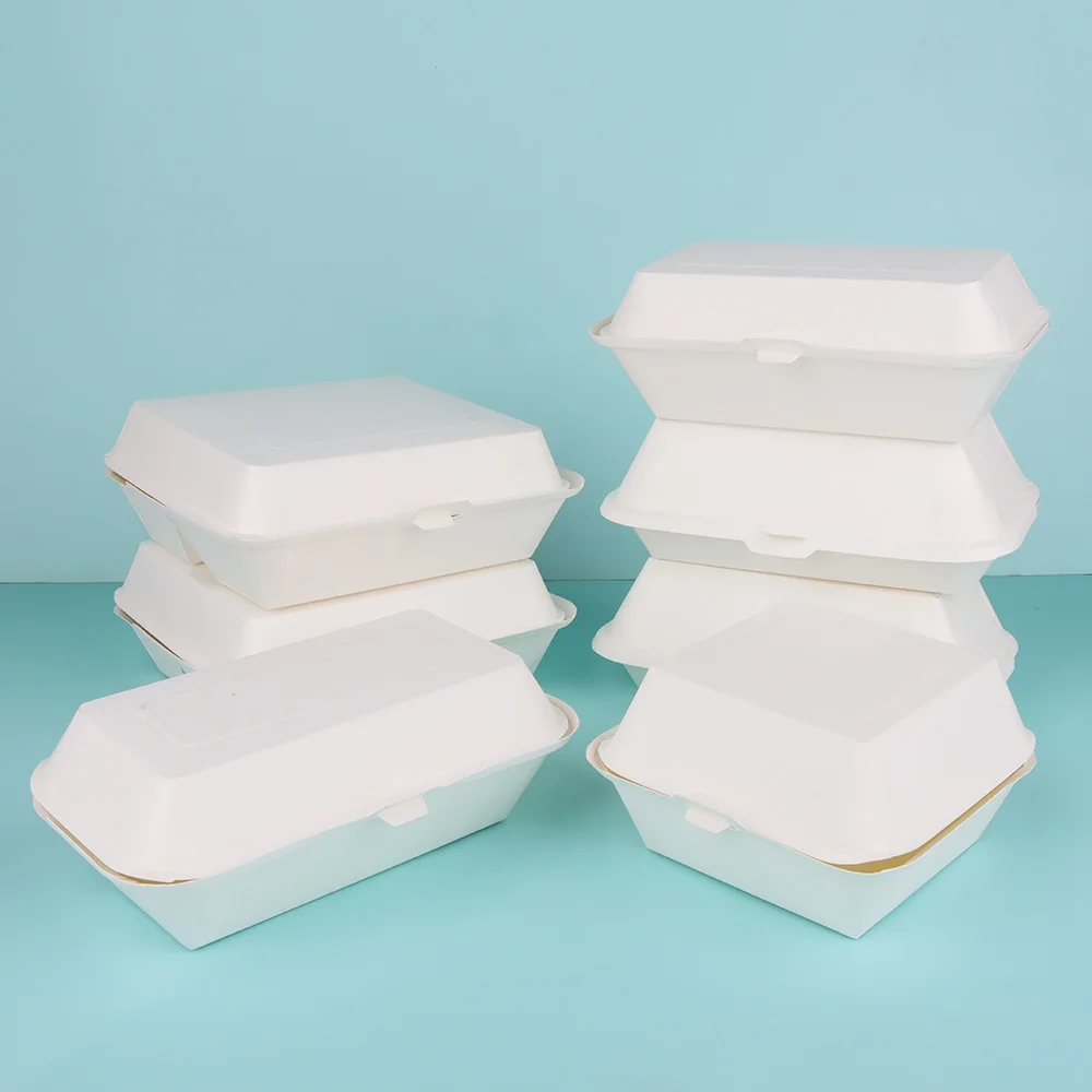 Brown Paper Packaging Box Disposable Kraft Custom Printed Food Packaging Takeaway Container