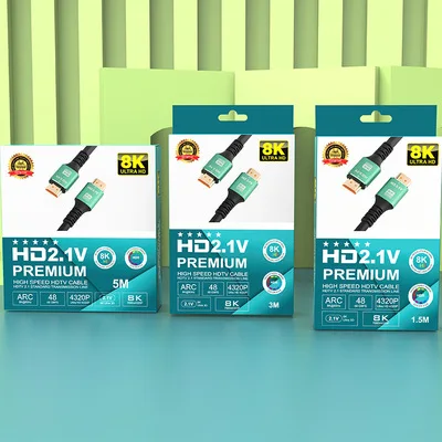 Cavo HDMI 2.1 Cavo HDMI 8K 60Hz 4K 120Hz 48gbps EARC ARC HDCP HDR Ad Altissima Velocà Per Proiettore Portatile HD TV PS4 PS5 - Foto 8