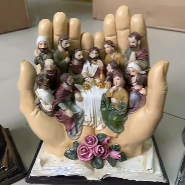 Hot The Last Supper Figurine Resin Crafts Delicate Decorative Pieces ...