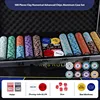 Ensemble de 500 pièces de pastilles numérotées en argile, présentées dans un coffret en aluminium.