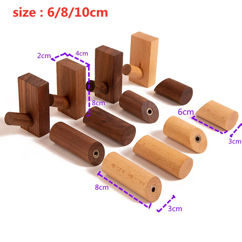 wooden hat pegs