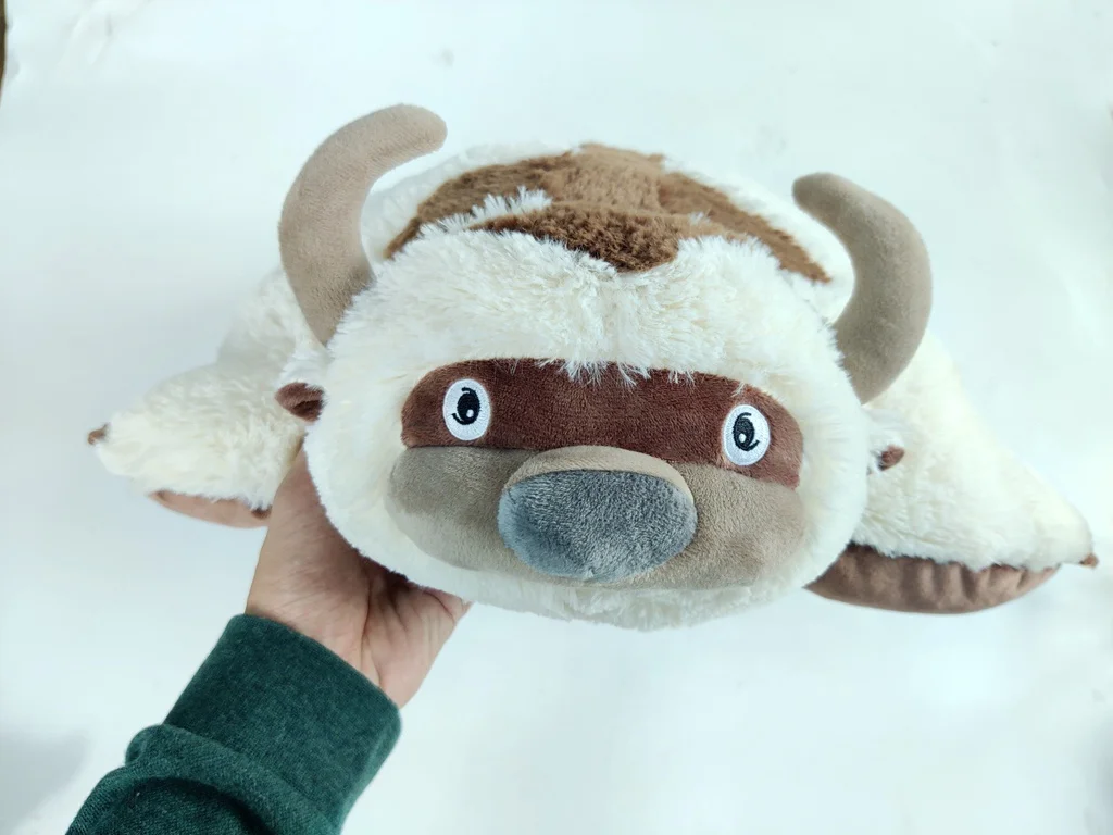 Avatar Last Airbender Appa Plüsch Spielzeug Appa Kuscheltier kühe stofftier  Appa Plüsch gefüllt Tiere Anime Kuscheltier, Kawaii Kissen Plüschtier 