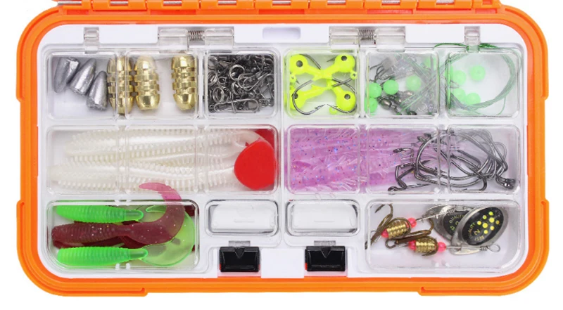 52pcs Box Sets Fishing Lure Kit Freshwater Lures Fishing Tackle Box Fishing  Gear Bait Multifunction Suite Fishing Tackle Set : Buy Online at Best Price  in KSA - Souq is now 