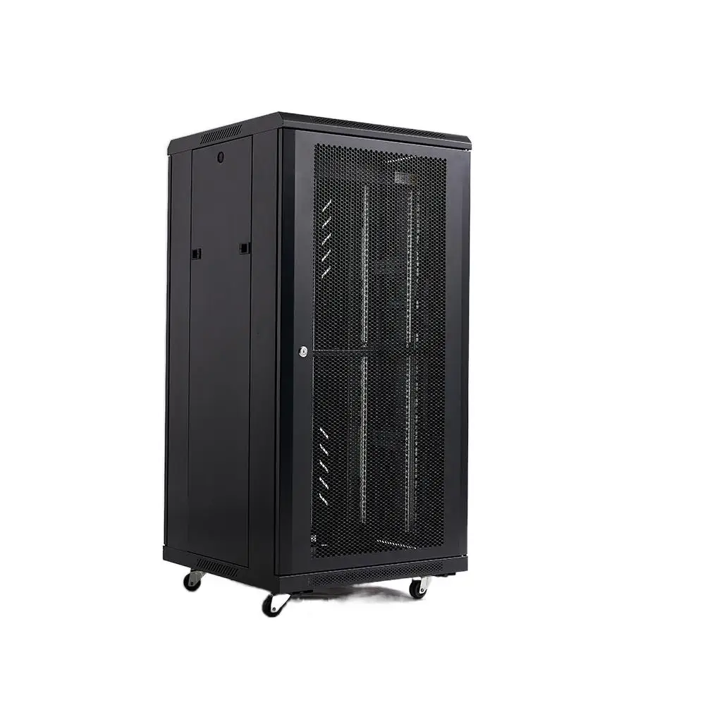 19 Inch Data Center Used Outdoor Stand Server Rack with Fan and Shelf, Network Server Rack Cabinet