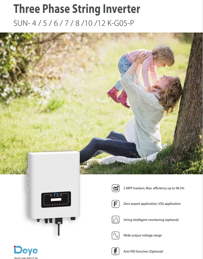Deye Ongrid Solar Inverter 5KW 10kw 20kw on Grid Off Grid Deye 8Kw ...