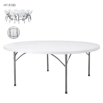Rental cheap round circle folding banquet tables for wedding event party