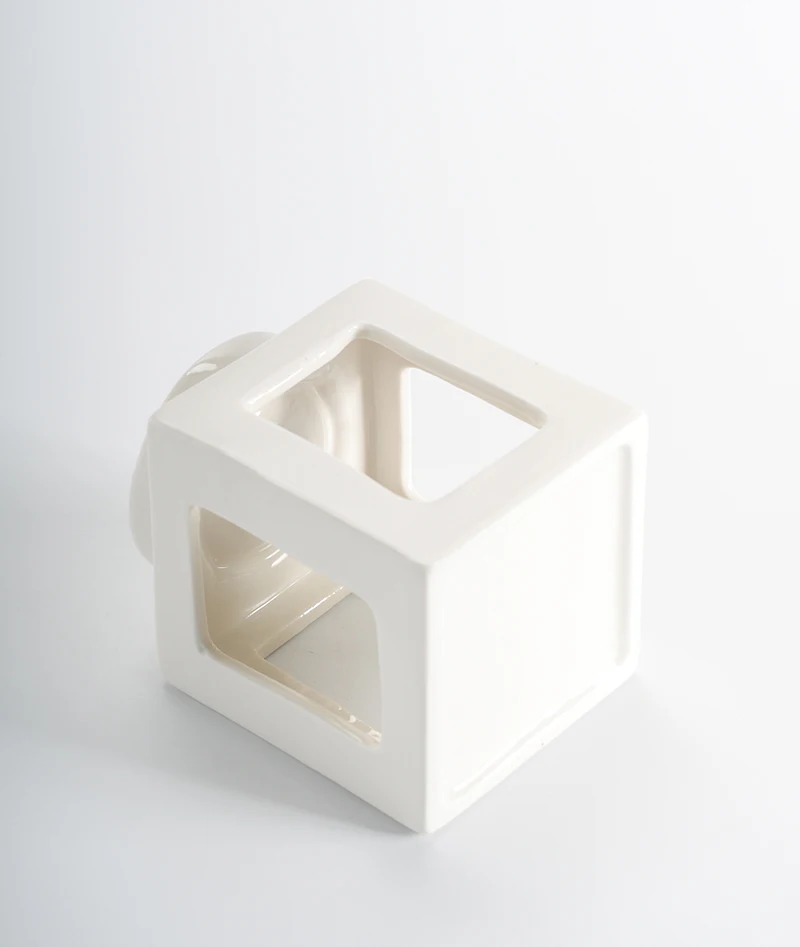 High Quality White Cheap Candle Wax Warmers Square Shape Oil Warmer Lamps Bulk Oil Burners From