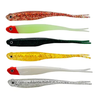13cm Soft Bait Split Tail Fishing Lures Japan Shad Artificial Bait Jig Head Silicon Rubber Fish Swim Bait – Soft Lure – view 2