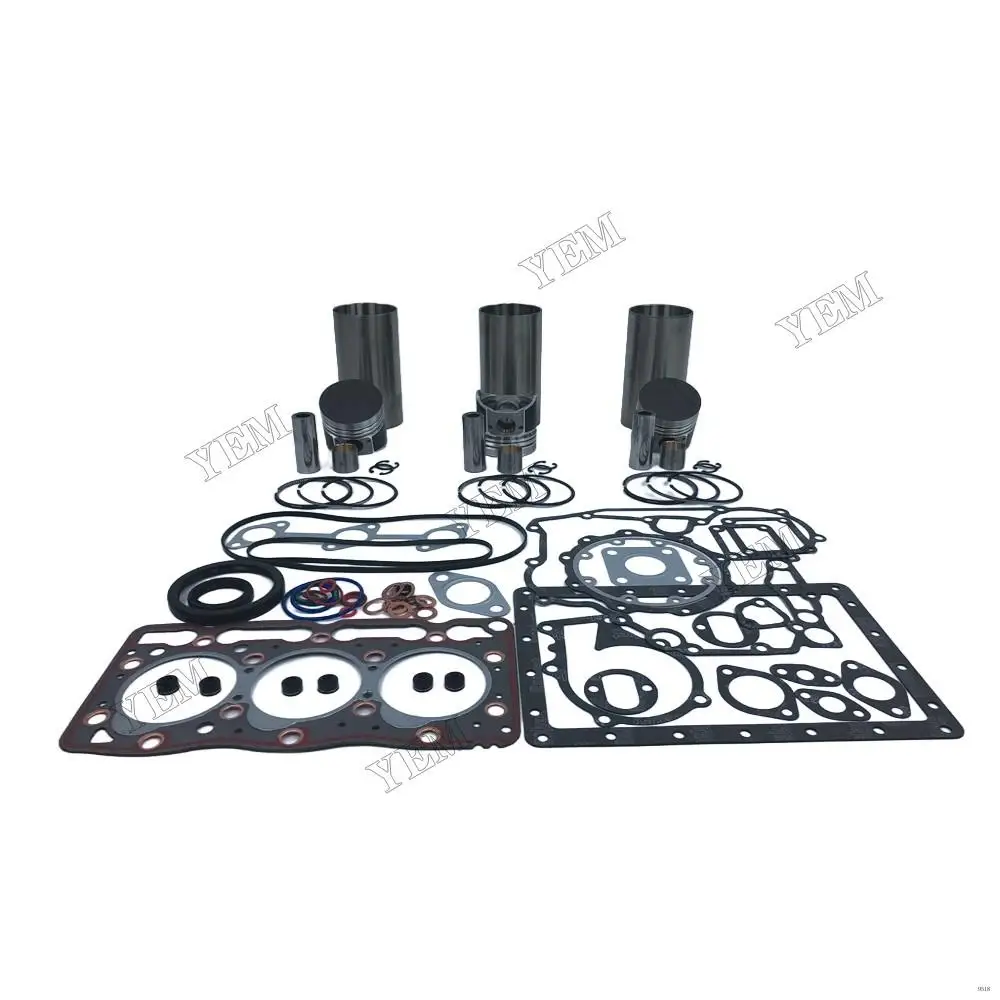 D905 Repair Kit With Full Gasket Set Piston Rings Liner for Kubota