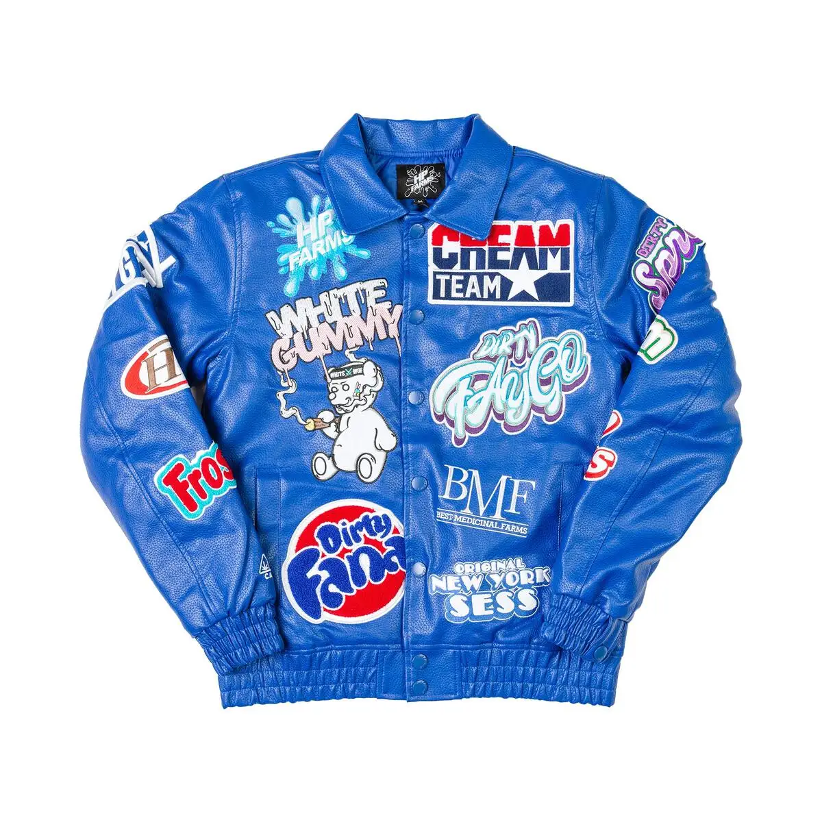 OEM Custom Varsity Jacket Chenille Patches Embroidery Letterman Motorcycle Hip Pop Men Bomber Jacket gallery 3