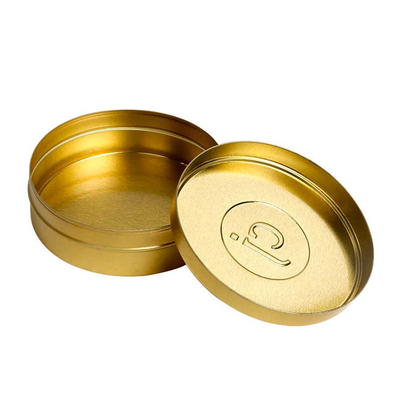 Wholesale Advanced Printing Tinplate Metal Box Round Shaped Custom Logo